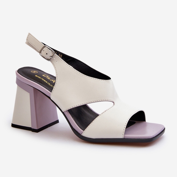 S.Barski Sandales à talons hauts pour femmes blanches D&amp;A MR38-153 2