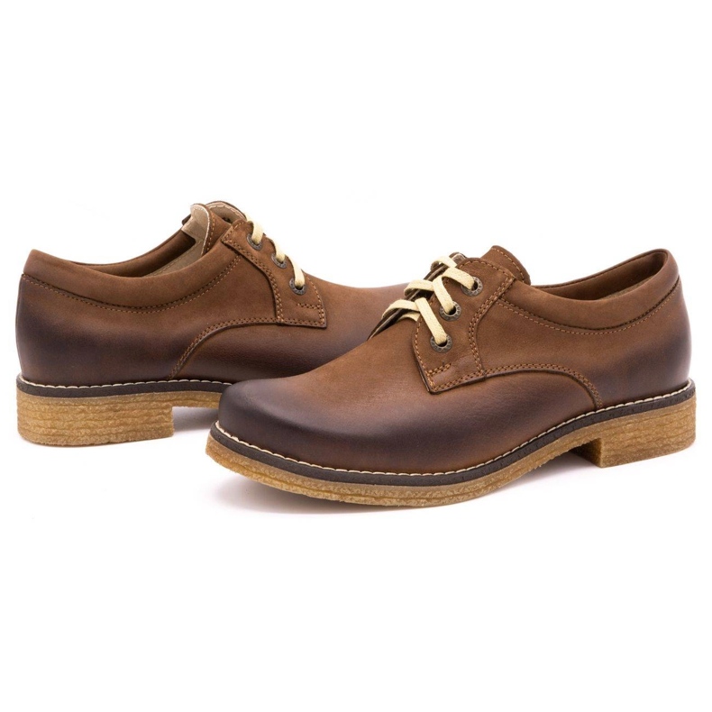 ButBal Chaussures en cuir pour femmes 656b marron brun 3