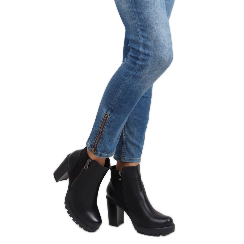 Bottes à talons dd35p noir le noir 1