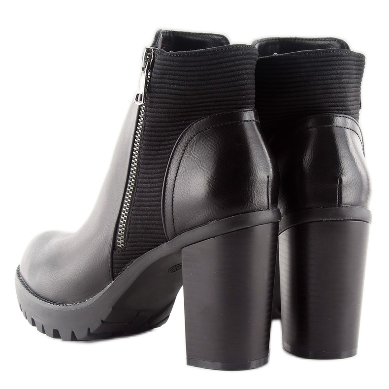 Bottes à talons dd35p noir 2