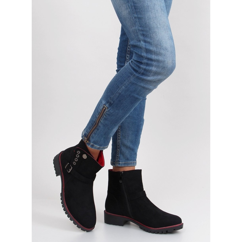 Bottines Jodhpur avec un liseré r112p Noir le noir 1