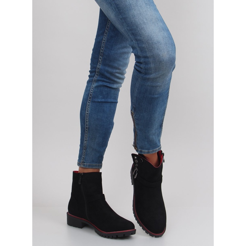 Bottines Jodhpur avec un liseré r112p Noir le noir 2