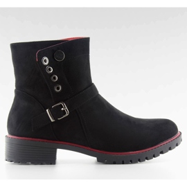 Bottines Jodhpur avec un liseré r112p Noir le noir 3