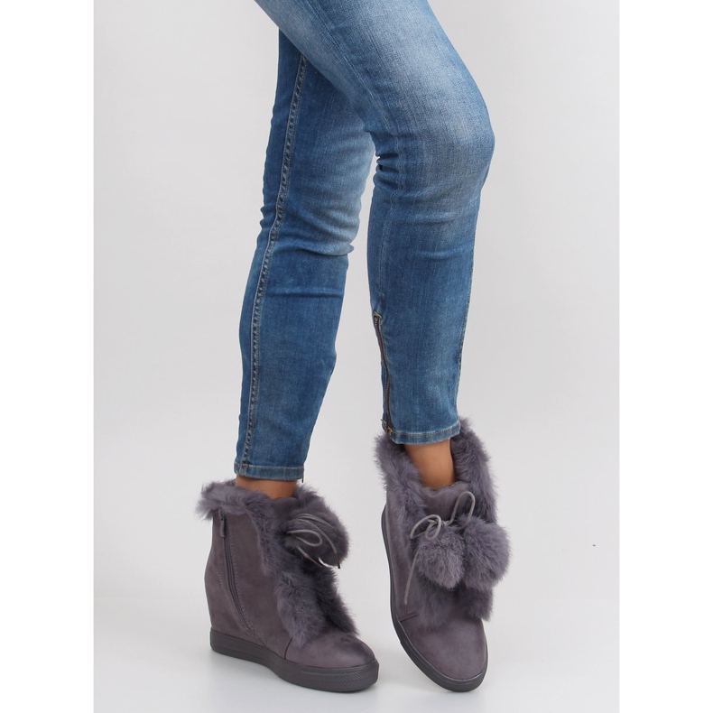 Bottes compensées avec étain gris nc99 2