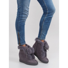 Bottes compensées avec étain gris nc99 3