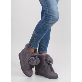 Bottes compensées avec étain gris nc99 4