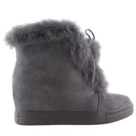 Bottes compensées avec étain gris nc99 6