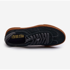 Baskets en daim pour hommes Big Star NN174187 Noir le noir 9