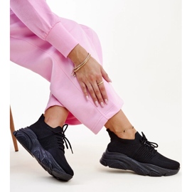 Baskets noires à semelle massive Kassi 1