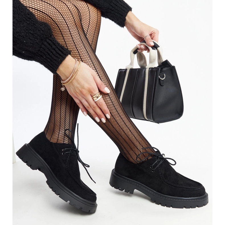 Chaussures Keiko classiques en daim noir le noir 1