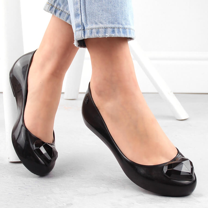 Ballerines noires confortables, parfumées et élastiques Zaxy NN285011 le noir 1