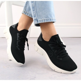 Chaussures de sport femme noires Potocki BK01303 le noir 1