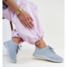 Baskets Mairago en tissu gris 1