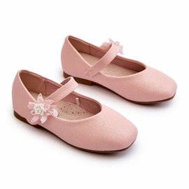 Miss Ballerines enfant à paillettes avec fermeture velcro, rose 2 Miss Ballerines enfant à paillettes avec fermeture velcro, rose 2