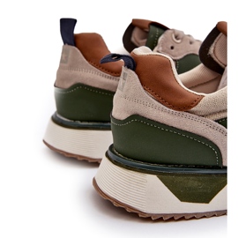 Baskets pour hommes système de mousse à mémoire de forme Big Star NN174349 Beige 3