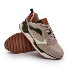 Baskets pour hommes système de mousse à mémoire de forme Big Star NN174349 Beige 2