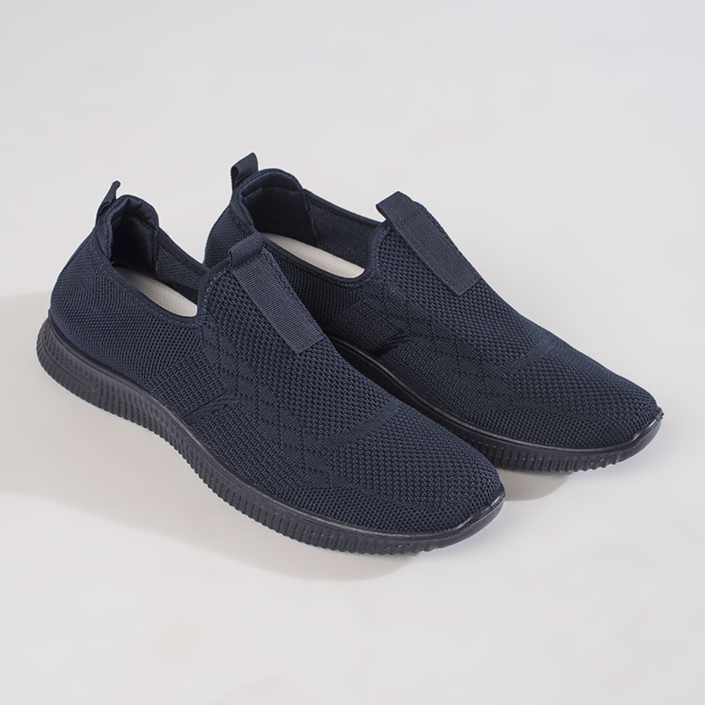 Chaussures de sport slip-on femme bleu marine 1
