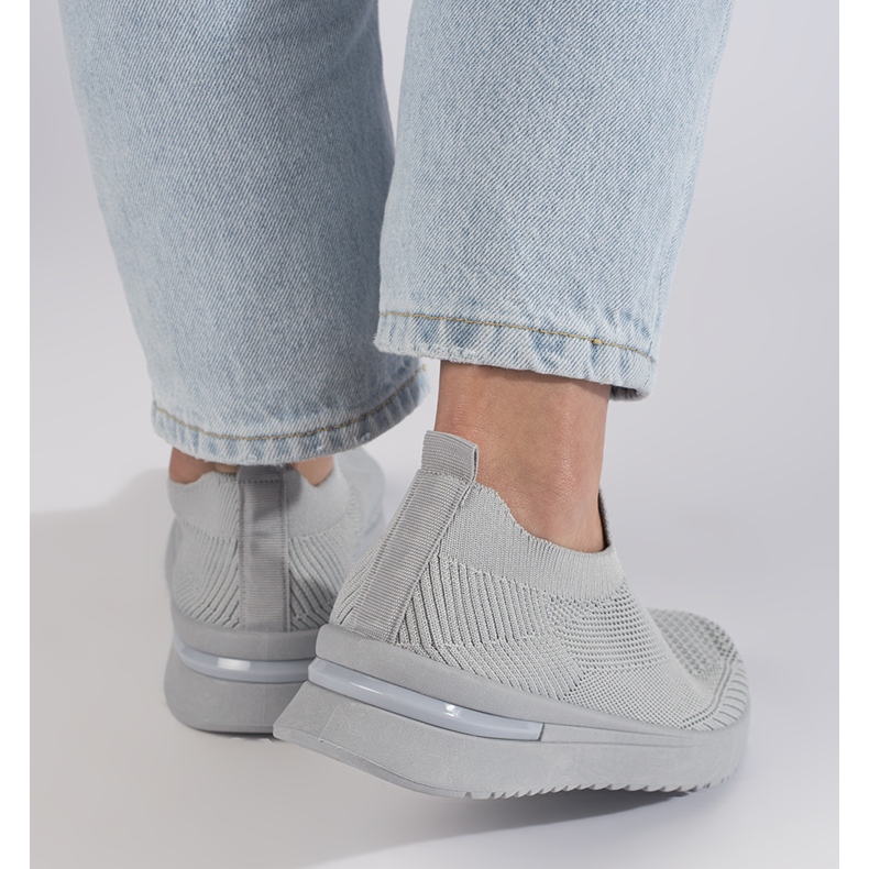 Chaussures de sport à enfiler grises 2