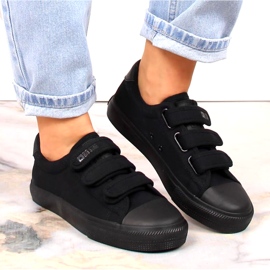 Baskets à velcro Big Star INT1842D, noires 4