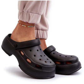 Tongs femme en mousse à semelle massive, Noir Danollia le noir 8