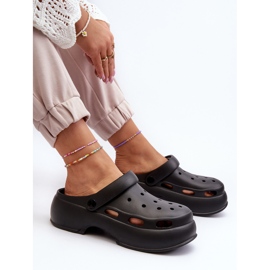 Tongs femme en mousse à semelle massive, Noir Danollia le noir 6
