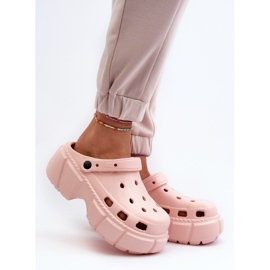 Tongs femme en mousse à semelle massive, rose Witima 2