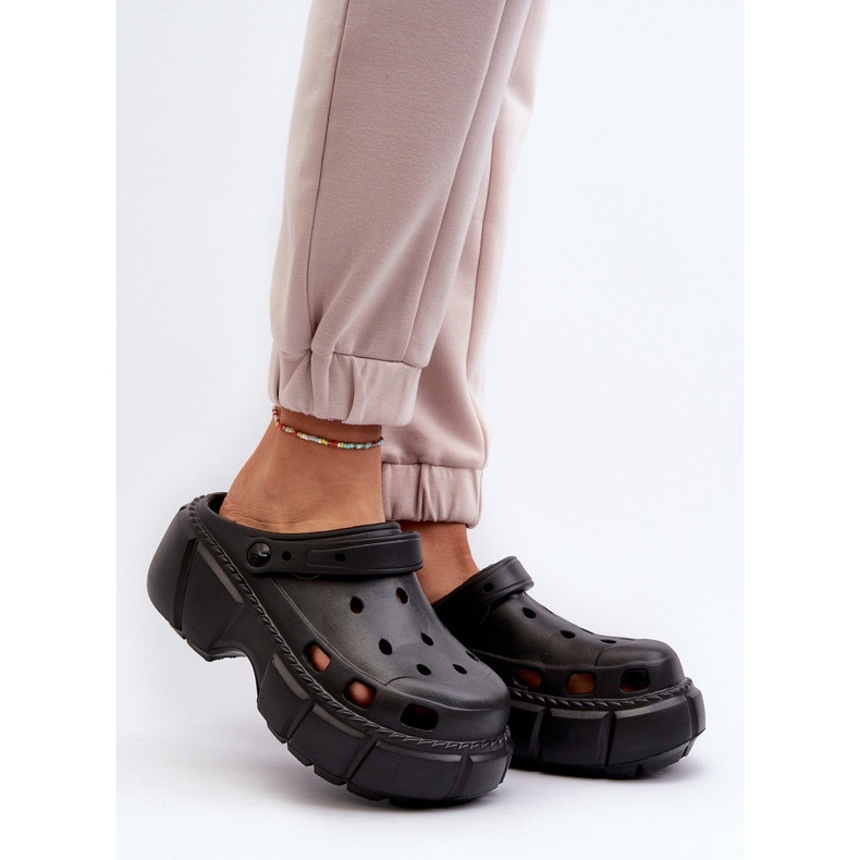 Tongs Femme En Mousse Sur Semelle Massive, Noir Witima le noir 2