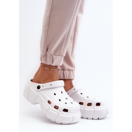 Tongs Femme En Mousse Sur Semelle Massive, Blanc Witima 2