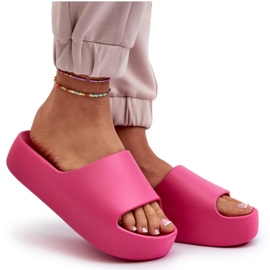 Tongs pour femmes à semelle épaisse Fuchsia Oreithano rose 7