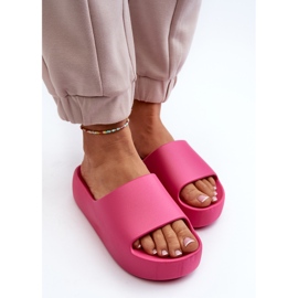 Tongs pour femmes à semelle épaisse Fuchsia Oreithano rose 6