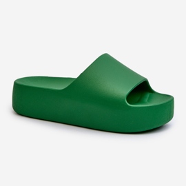 Tongs pour femmes à semelle épaisse, vert Oreithano 1