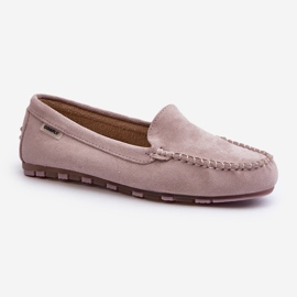 Mocassins en suède écologique pour femmes, violet Amrutia 1