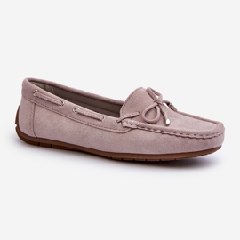 Mocassins Femme Daim Violet Si Passione 1