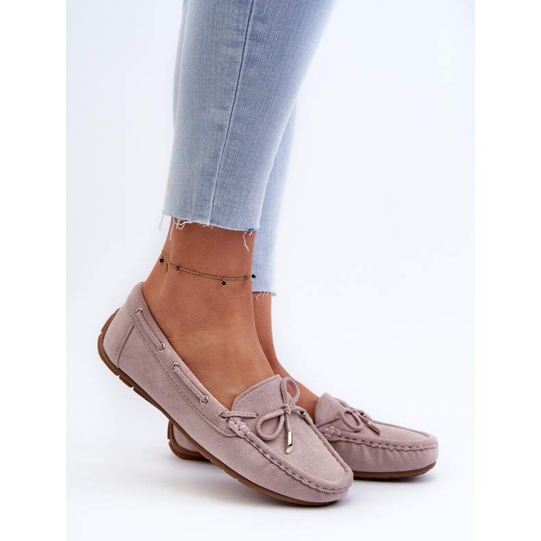 Mocassins Femme Daim Violet Si Passione 2