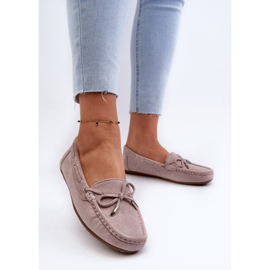 Mocassins Femme Daim Violet Si Passione 3