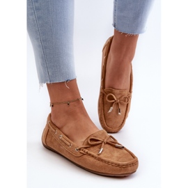 Mocassins Femme Camel Si Passione En Daim brun 4