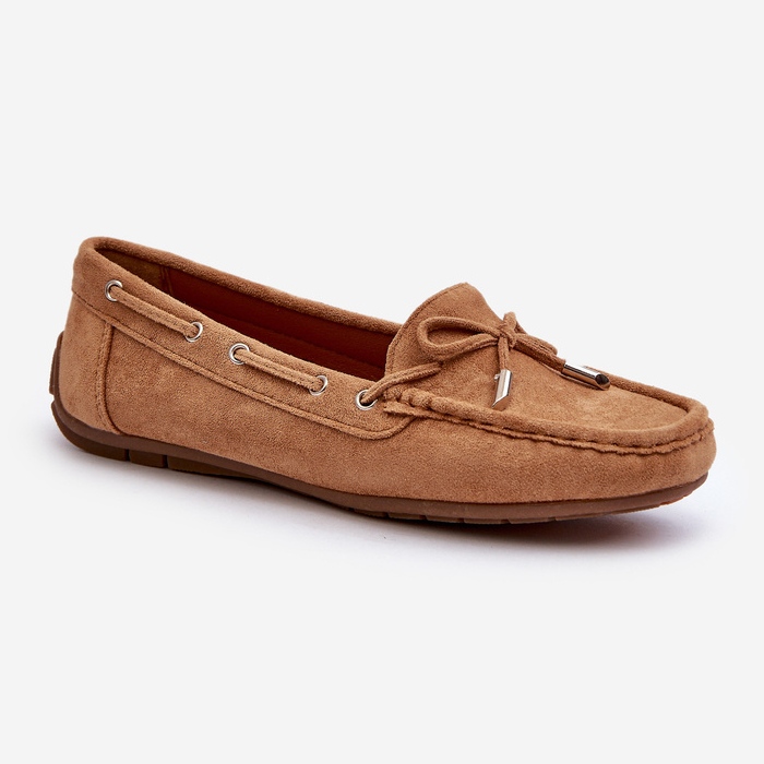 Mocassins Femme Camel Si Passione En Daim brun 1