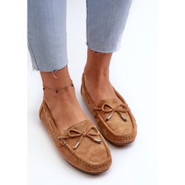 Mocassins Femme Camel Si Passione En Daim brun 5