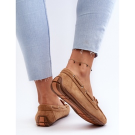 Mocassins Femme Camel Si Passione En Daim brun 6