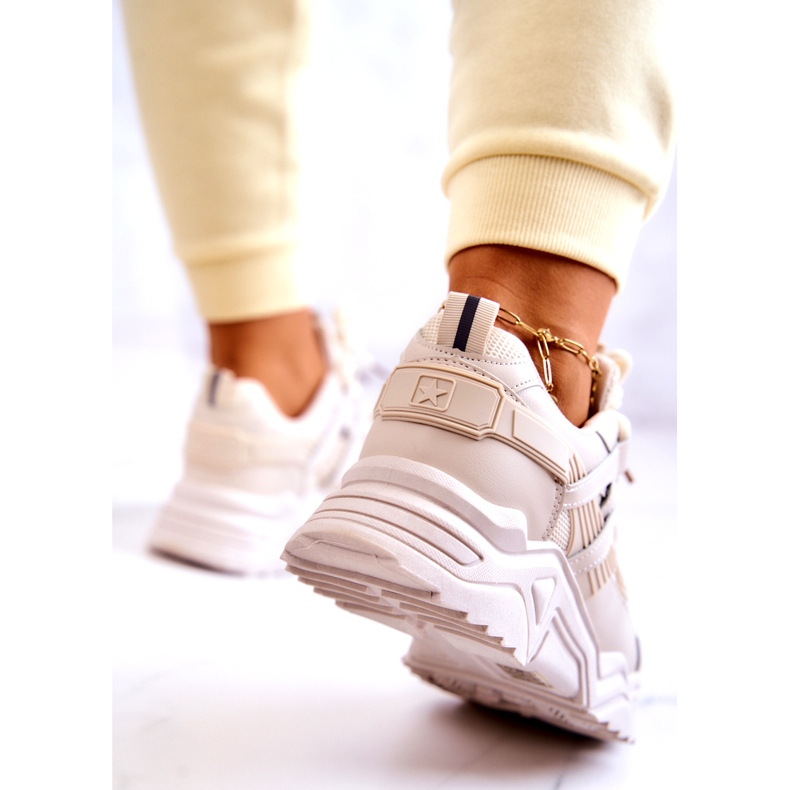 News Chaussures de sport femme Baskets Beige 2