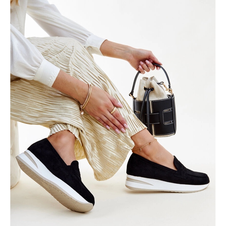 Chaussures Muna perforées noires le noir 1