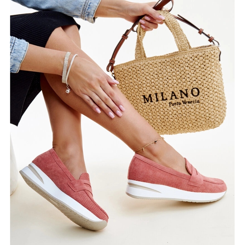 Chaussures Muna perforées roses 1 Chaussures Muna perforées roses 1