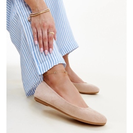 Ballerines beiges en éco-daim Jala 1