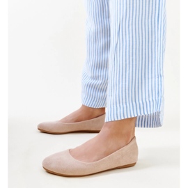 Ballerines beiges en éco-daim Jala 2