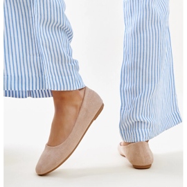 Ballerines beiges en éco-daim Jala 6