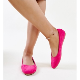 Ballerines roses en éco-daim Jala 2