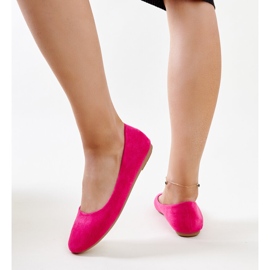 Ballerines roses en éco-daim Jala 3
