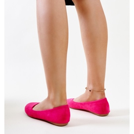 Ballerines roses en éco-daim Jala 4