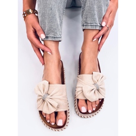 Tongs en liège à semelle colorée Servoz Beige 5
