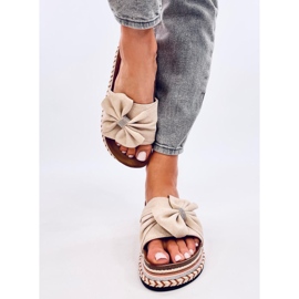 Tongs en liège à semelle colorée Servoz Beige 2